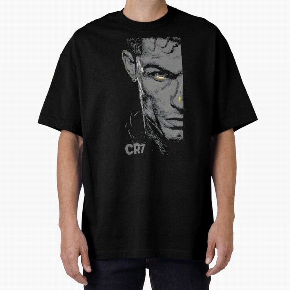 Cristiano Ronaldo Goat 7 Oversized T-Shirt Follow Global Football Passion for FIFA World Cup 2026 USA Canada Mexico, Driven by Haaland and Mbappe, Spain, Football Festival Excitement, Trophy Ambitions, Country Rivalries and Star Player Buzz; Made