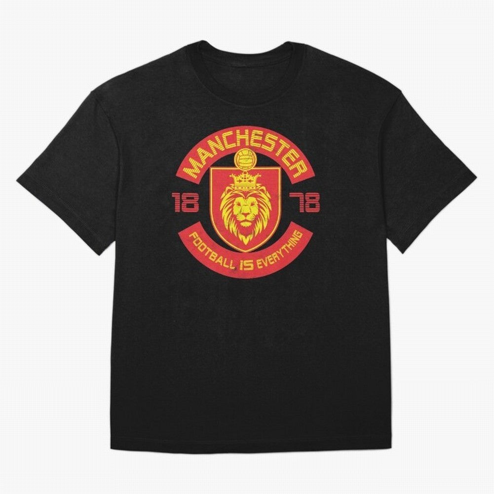 Football Is Everything - Manchester Squad Retro Oversized T-Shirt Honor the Football Icons of FIFA World Cup 2026 USA Canada Mexico Spirit, Inspired by Germany, Haaland, Retro Football Energy, Iconic Rivalries, Trophy Chase Drama and Stadium