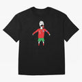 Badly Drawn Ronaldo Oversized T-Shirt Back the Journey through Match Day Hype around FIFA World Cup 2026 Group Stage, Haaland and Mbappe, Germany, Global Supporter Spirit, Legendary Goals, National Colors and Tournament Celebration; Perfect for