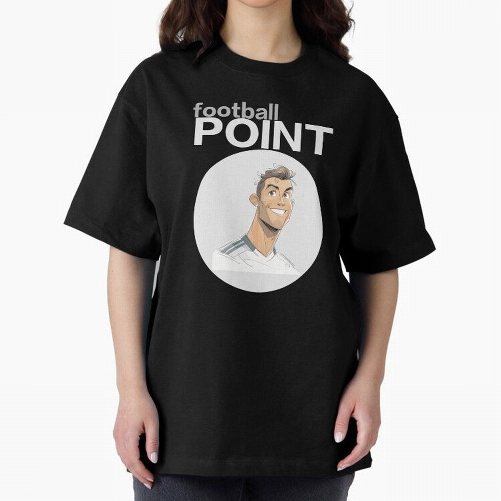 Cristiano Ronaldo POINT Oversized T-Shirt Join Match Day Hype around FIFA World Cup 2026, Messi and Cristiano Ronaldo, England, Football Passion, Legendary Performances, Festival Vibes and Supporter Community; Perfect for Supporters Who Want Bold