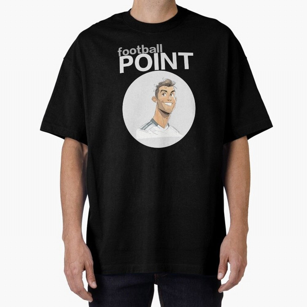 Cristiano Ronaldo POINT Oversized T-Shirt Join Match Day Hype around FIFA World Cup 2026, Messi and Cristiano Ronaldo, England, Football Passion, Legendary Performances, Festival Vibes and Supporter Community; Perfect for Supporters Who Want Bold