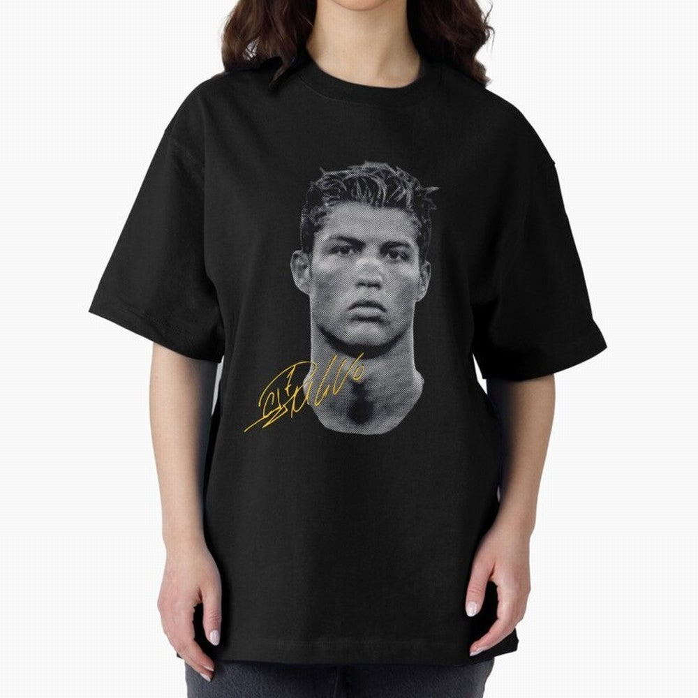 Vintage Cristiano Ronaldo Oversized T-Shirt Get Ready for Global Football Passion for FIFA World Cup 2026 USA Canada Mexico, Driven by Messi, Neymar and Mbappe, England, France and Netherlands, Match Day Excitement, Supporter Culture, Golden Goals