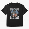 Cristiano Haalando Oversized T-Shirt Keep the Match Day Mood of FIFA World Cup 2026 USA Canada Mexico Spirit, Featuring Spain and Netherlands, Haaland, Game Day Rituals, Football Legends, Country Pride and the Road to the Final; Ideal for Football