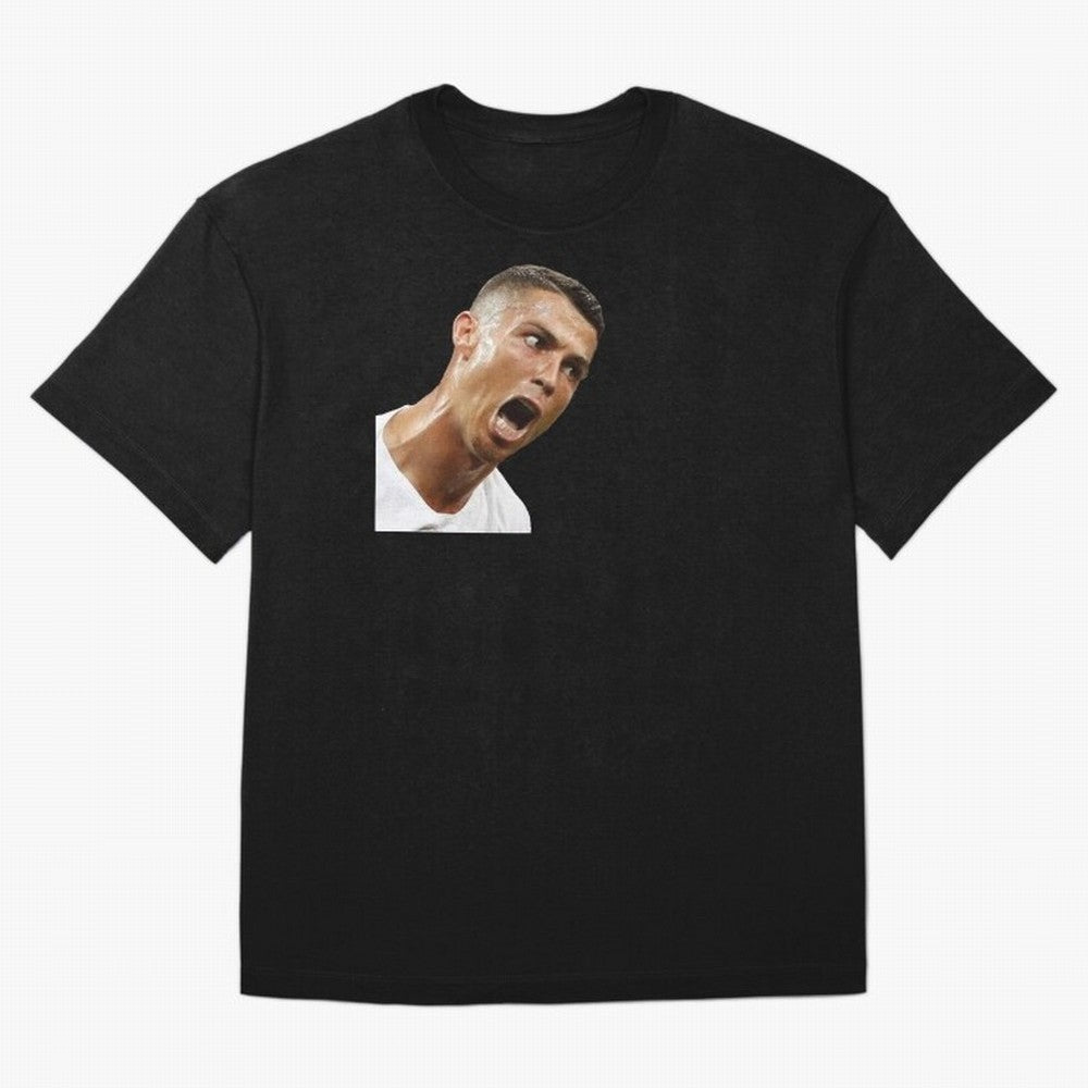 cristiano ronaldo siuuu meme Oversized T-Shirt Create FIFA World Cup 2026 for Fans of Messi, Neymar and Mbappe and Spain, Bringing Championship Spirit, Famous Goals, Roaring Crowds and International Football Unity; Great for Watch Parties, Sports