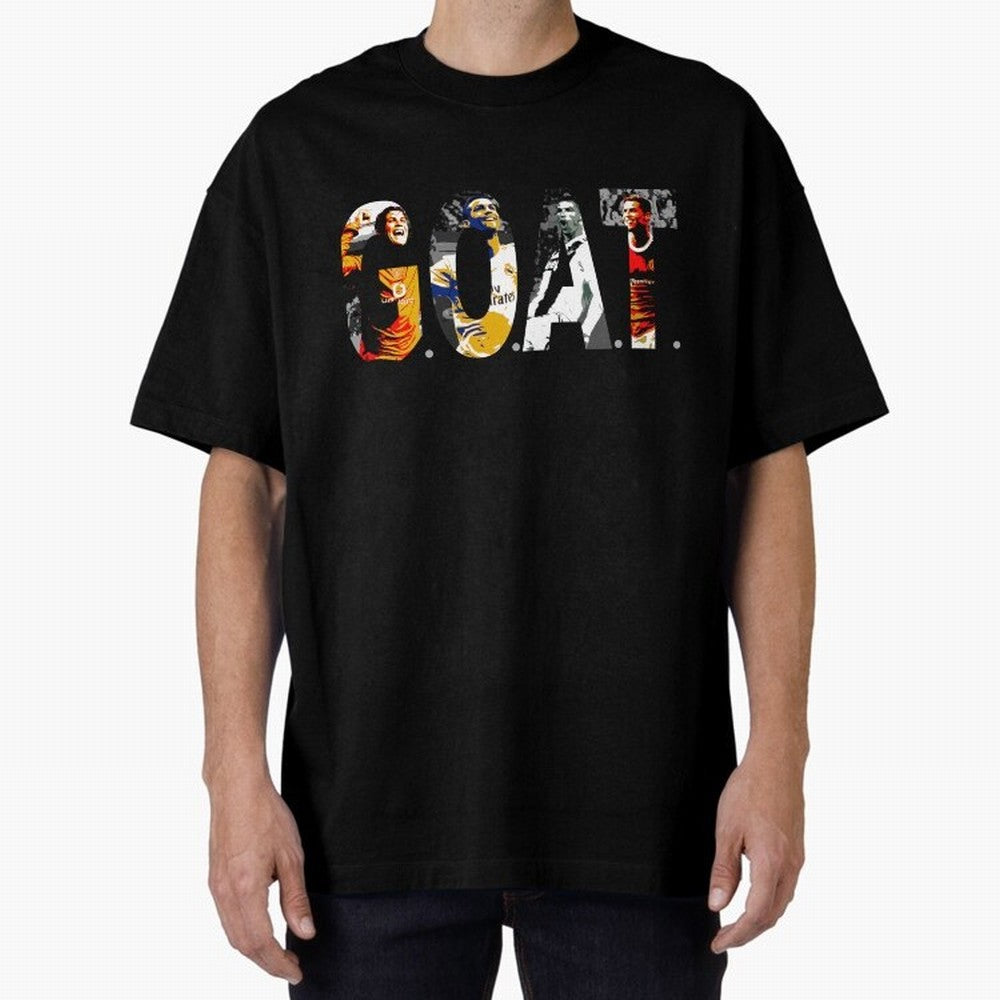 Cristiano Ronaldo, Greatest Football Player of All Time Oversized T-Shirt Wear the Spirit of Global Football Passion for FIFA World Cup 2026 Group Stage, Highlighting Messi, Neymar and Mbappe, England, France and Netherlands, Fan Favorite Moments,