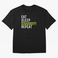 Eat sleep siuuu repeat Oversized T-Shirt Wear the Spirit of Match Day Hype around FIFA World Cup 2026, Cristiano Ronaldo, Haaland and CR7, England, Fan Favorite Moments, National Team Passion, Big Match Drama and Soccer History; Ideal for Fans Who