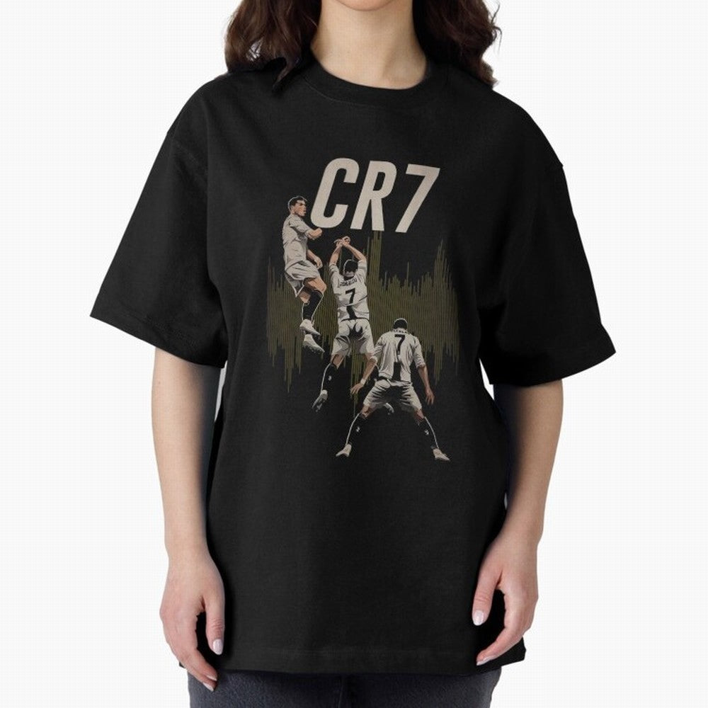 Cristiano Ronaldo Oversized T-Shirt Bring International Match Energy to FIFA World Cup 2026 Driven by Messi, CR7 and Mbappe, Argentina Energy, Goal Celebration Energy, Supporter Heritage, Football Icons and Worldwide Tournament Joy; Ideal for