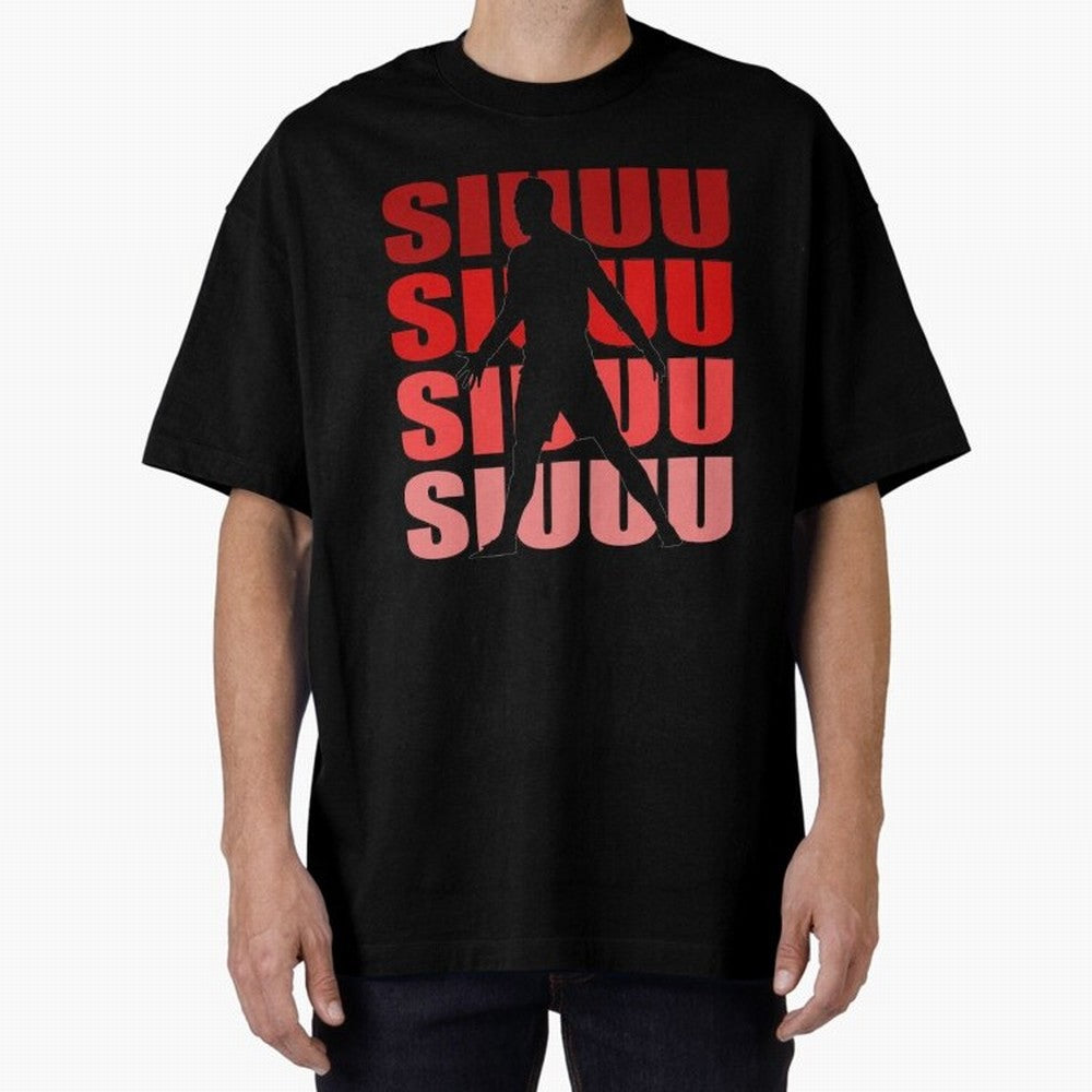 cristiano ronaldo siuuu Oversized T-Shirt Feel the Roar of Match Day Hype around FIFA World Cup 2026 USA Canada Mexico, Mbappe, Argentina, France and Brazil, Classic Soccer Heritage, Championship Pressure, Fan Loyalty and International Pride;