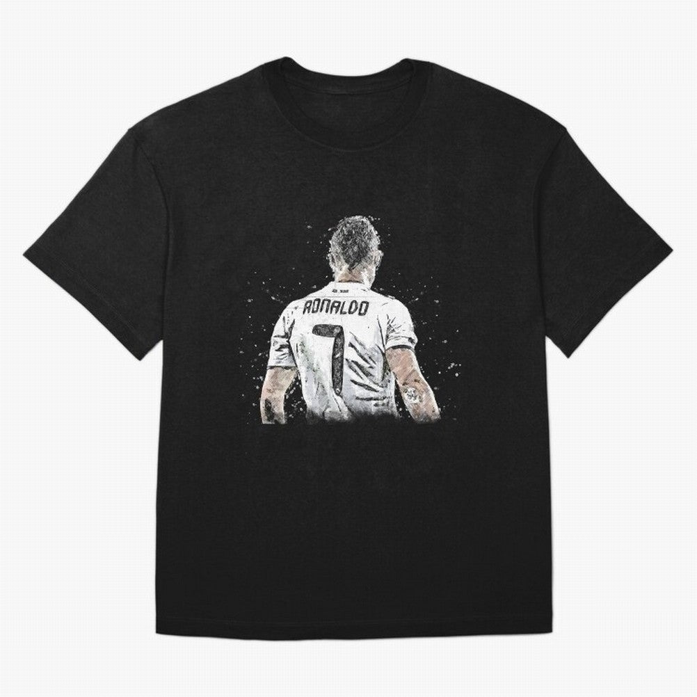 Cristiano ronaldo back Oversized T-Shirt Feel the Roar of FIFA World Cup 2026 USA Canada Mexico Centered on Mbappe, England, France and Netherlands Energy, Champion Mindset, Group Stage Buzz, Knockout Tension and Passionate Fan Culture; Made for