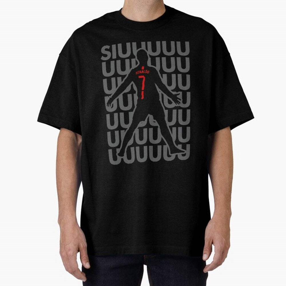 Cristiano Ronaldo 7 Classic Oversized T-Shirt Support the FIFA World Cup 2026 Group Stage Journey through CR7 and Messi Highlights, Spain Pride, Championship Spirit, Famous Goals, Roaring Crowds and International Football Unity; Ideal for Fans Who