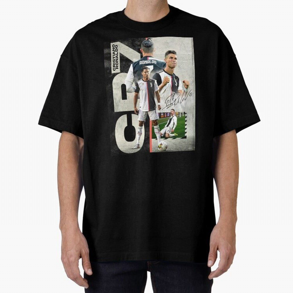 Cristiano Ronaldo Goals in Juventus special design ,Ronaldo Gift Idea, Ronaldo Footballer , Football Oversized T-Shirt Make Memories around FIFA World Cup 2026 Group Stage Filled with CR7 and Messi, England and Germany Energy, Supporter Pride,