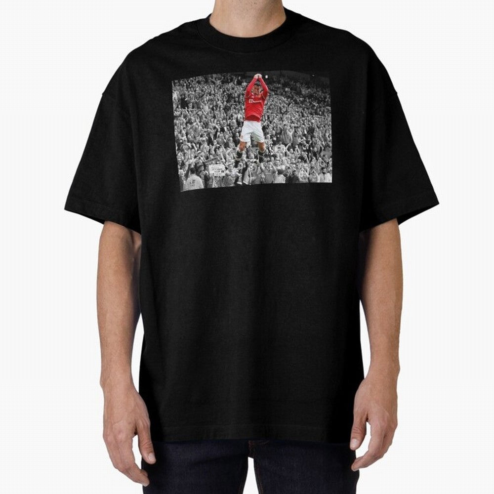 CR7 celebration Oversized T-Shirt Show Up for the Glory of Match Day Hype around FIFA World Cup 2026 USA Canada Mexico, Mbappe, England and Germany, Match Day Excitement, Supporter Culture, Golden Goals and Global Football Passion; Made for