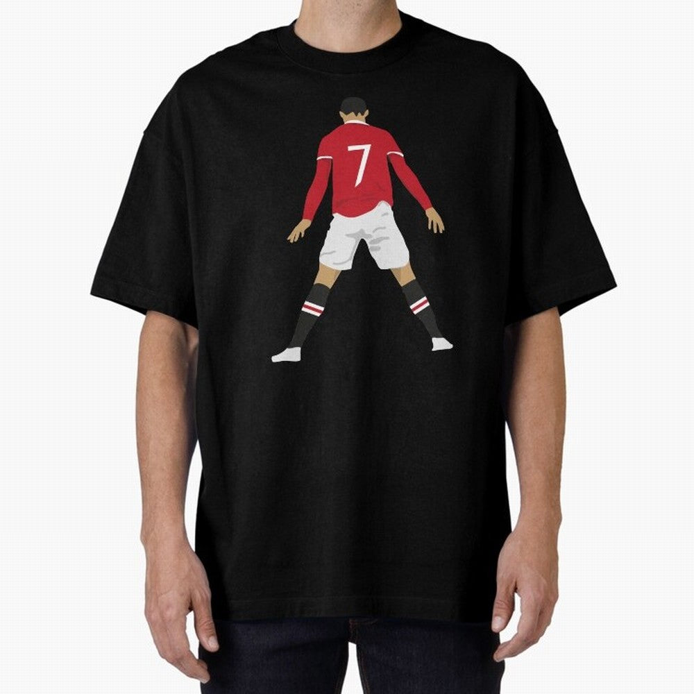 CR7 Man U | SIIIIIUUUUUUU (Celebration) Oversized T-Shirt Feel the Roar of Match Day Hype around FIFA World Cup 2026, Messi and Cristiano Ronaldo, Argentina and Brazil, Football History, Final Match Energy, Crowd Noise and Once in a Lifetime