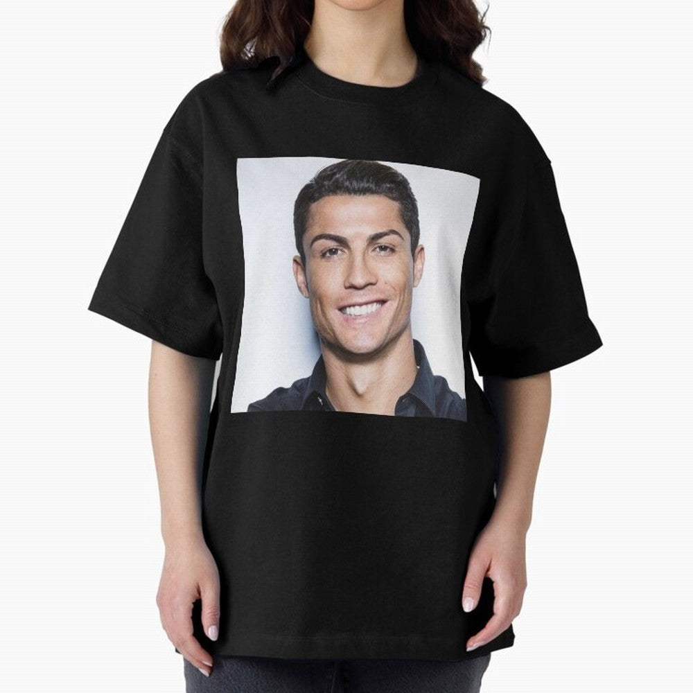 Cristiano Ronaldo Poster Oversized T-Shirt Enjoy Global Football Passion for FIFA World Cup 2026, Built around Neymar, Netherlands, Football Festival Excitement, Trophy Ambitions, Country Rivalries and Star Player Buzz; Perfect for Fans,