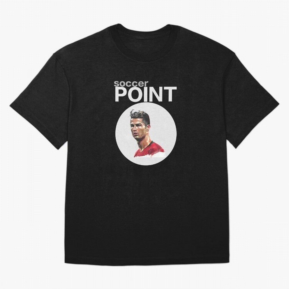 soccer POINT Oversized T-Shirt Capture Stadium Memories from the FIFA World Cup 2026 Journey through Messi and Cristiano Ronaldo Highlights, Portugal, Spain and Germany Pride, Soccer Culture, Superstar Moments, National Team Dreams and Competitive