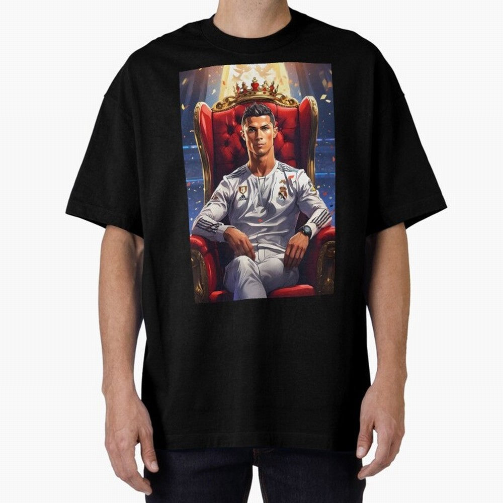 King Cristiano Ronaldo Oversized T-Shirt Carry the Dream of FIFA World Cup 2026 Group Stage Driven by CR7, Argentina, France and Brazil Energy, Game Day Rituals, Football Legends, Country Pride and the Road to the Final; Perfect for Supporters Who