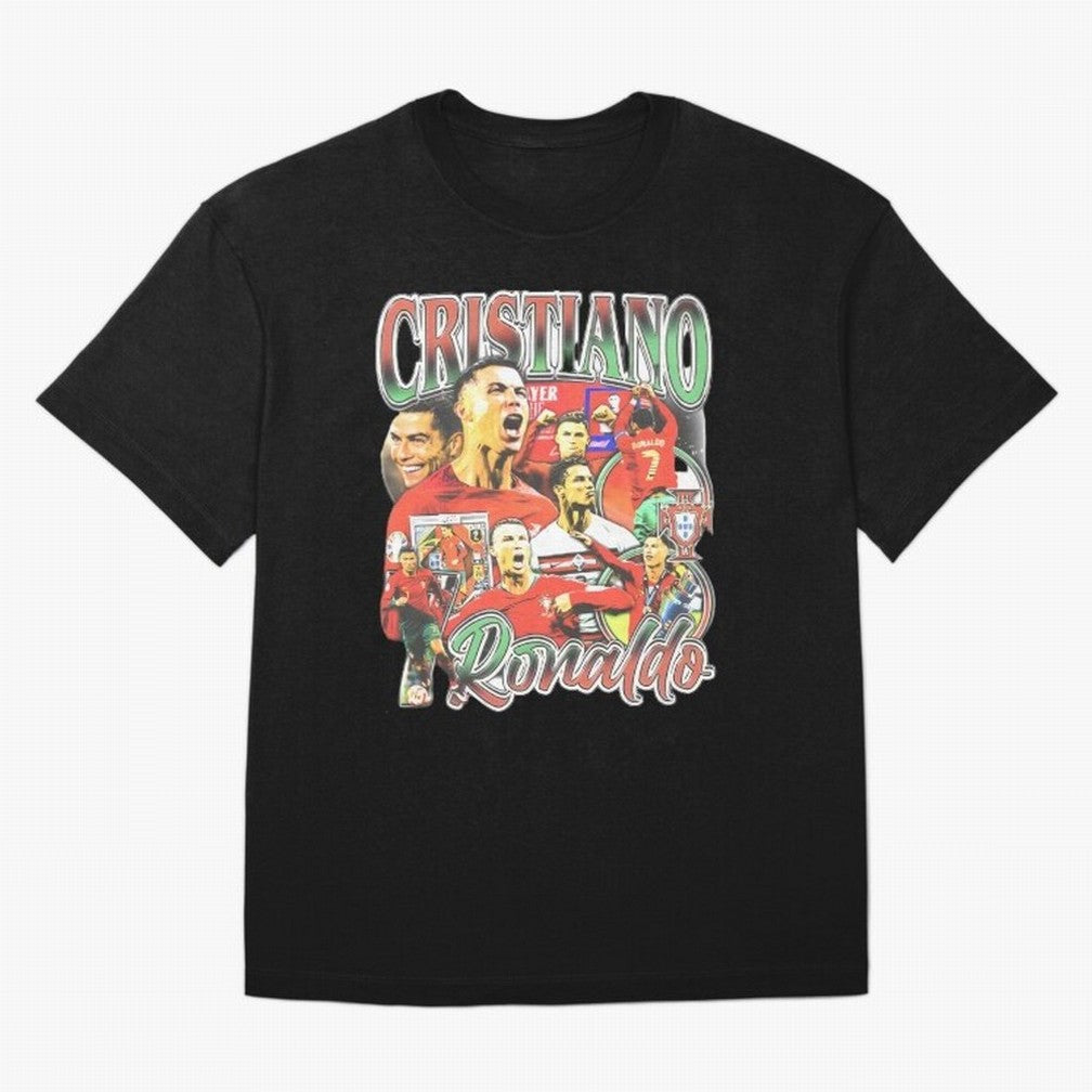 Cristiano Ronaldo Graphic Shirt Oversized T-Shirt Keep Football History Alive during FIFA World Cup 2026 for Fans of CR7 and Messi and Argentina, Bringing Worldwide Fan Energy, Dramatic Goals, Stadium Lights and Championship Celebrations; Great for