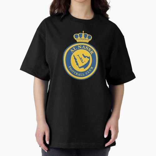 Al-Nassr Football Club - Oversized T-Shirt Relive FIFA World Cup 2026 Group Stage Spirit, Featuring Portugal, Spain and Germany, Neymar, Haaland and Cristiano Ronaldo, Football Festival Excitement, Trophy Ambitions, Country Rivalries and Star