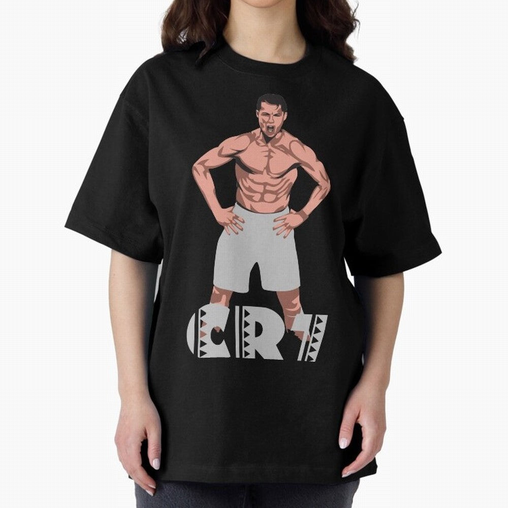 BEST - Cristiano Ronaldo Oversized T-Shirt Bring World Football Passion into Match Day Hype around FIFA World Cup 2026 Group Stage, Haaland, France and Portugal, Champion Mindset, Group Stage Buzz, Knockout Tension and Passionate Fan Culture; Ideal