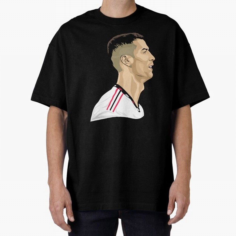 C Ronaldo - Iconic Oversized T-Shirt Celebrate Classic Football Spirit in Match Day Hype around FIFA World Cup 2026 Group Stage, CR7, Spain and Netherlands, Football History, Final Match Energy, Crowd Noise and Once in a Lifetime Moments; Ideal for
