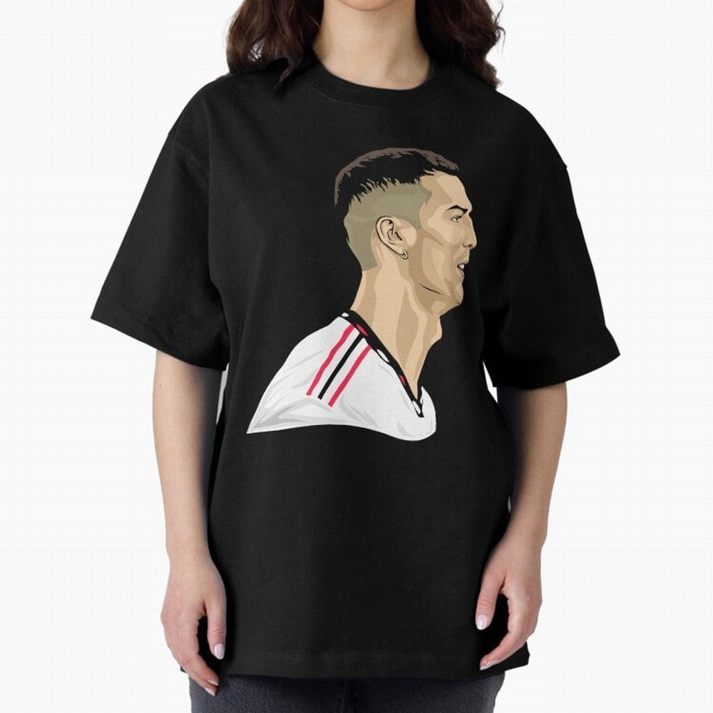 C Ronaldo - Iconic Oversized T-Shirt Celebrate Classic Football Spirit in Match Day Hype around FIFA World Cup 2026 Group Stage, CR7, Spain and Netherlands, Football History, Final Match Energy, Crowd Noise and Once in a Lifetime Moments; Ideal for