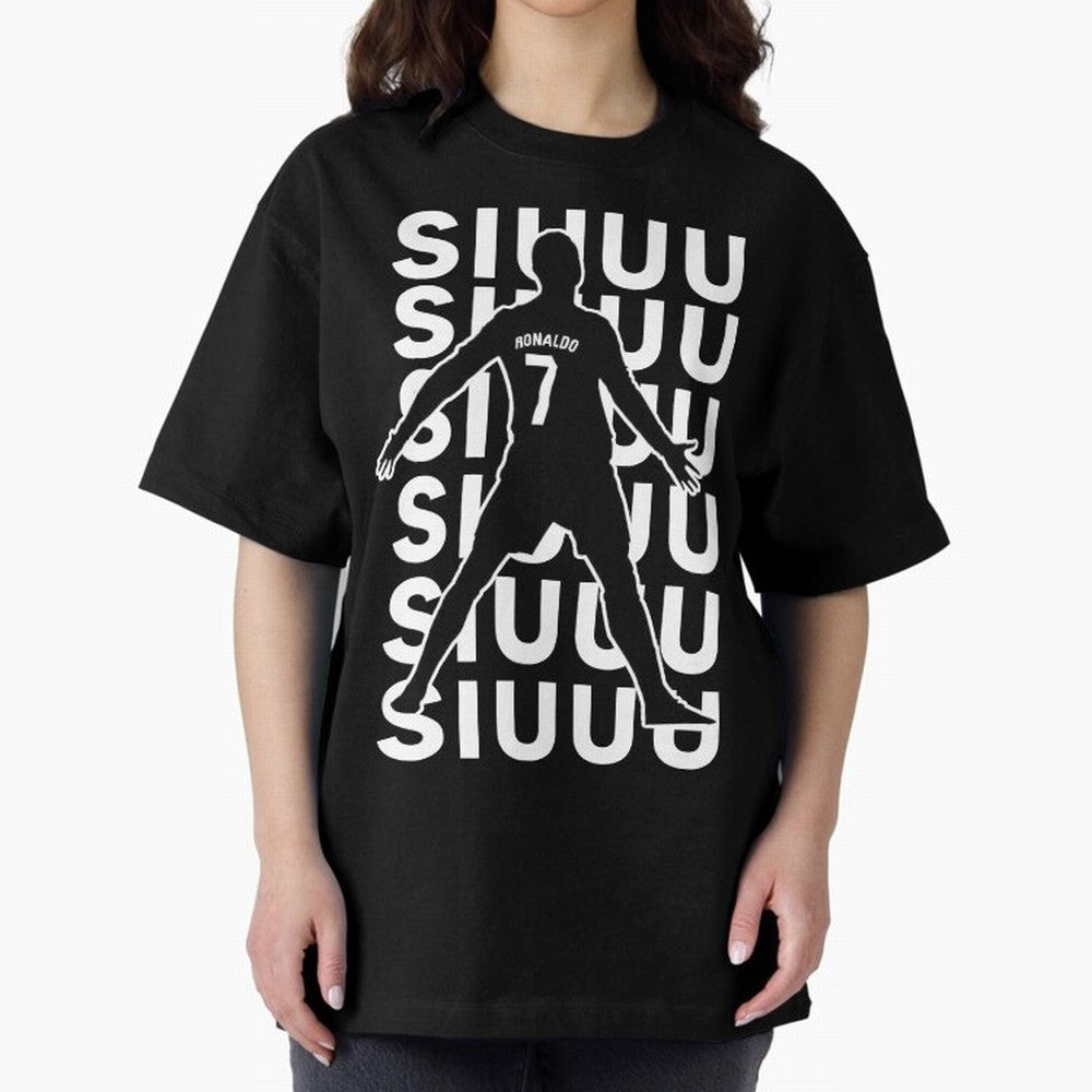 siuuu ronaldo Cristiano CR7 memes MUFC Oversized T-Shirt Relive the Noise and Pride of Global Football Passion for FIFA World Cup 2026 USA Canada Mexico, Filled with CR7, Brazil, Portugal and Argentina, Stadium Chants, National Pride, Trophy Dreams