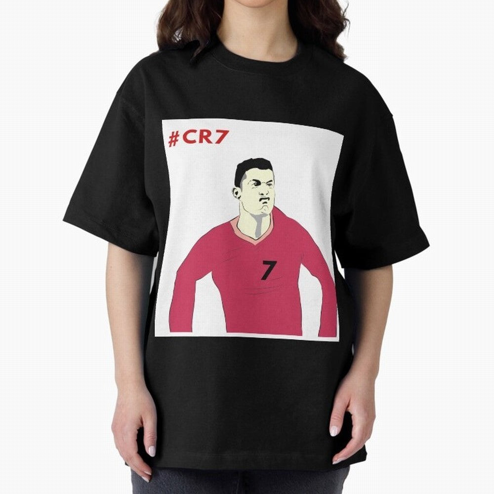 Cristiano ronaldo Oversized T-Shirt Celebrate Soccer Greatness during the FIFA World Cup 2026 USA Canada Mexico Journey through Cristiano Ronaldo Highlights, France and Portugal Pride, Classic Soccer Heritage, Championship Pressure, Fan Loyalty and