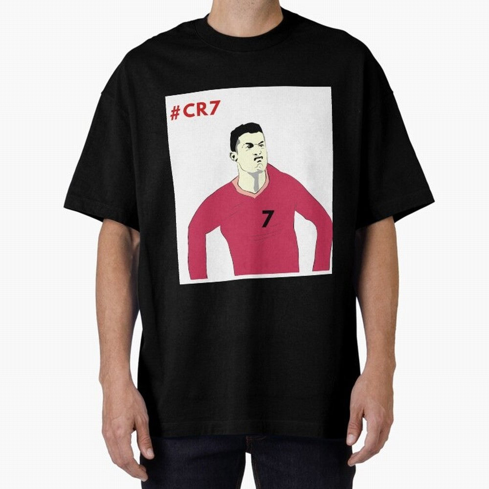 Cristiano ronaldo Oversized T-Shirt Celebrate Soccer Greatness during the FIFA World Cup 2026 USA Canada Mexico Journey through Cristiano Ronaldo Highlights, France and Portugal Pride, Classic Soccer Heritage, Championship Pressure, Fan Loyalty and