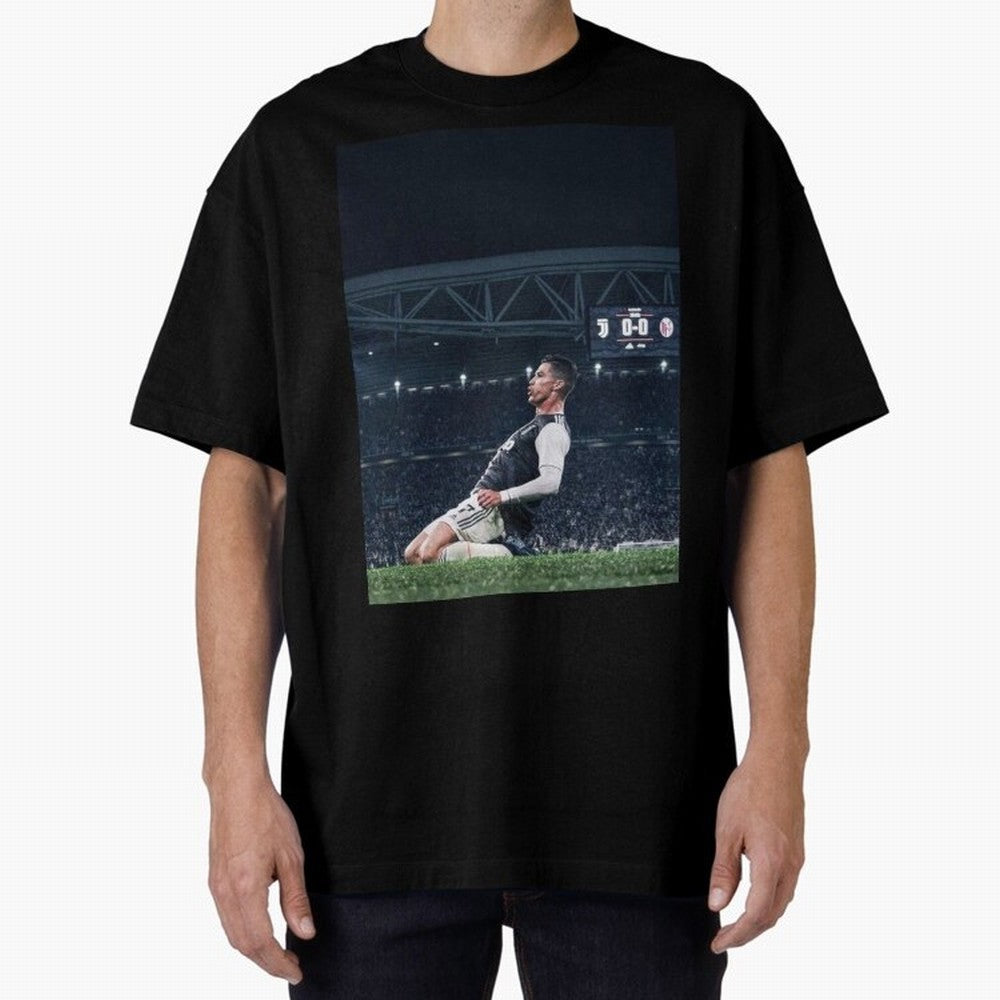 Wallpaper Cristiano Celebration Oversized T-Shirt Celebrate Golden Goal Energy in Global Football Passion for FIFA World Cup 2026 Group Stage, Featuring Messi, CR7 and Mbappe, Spain, Champion Mindset, Group Stage Buzz, Knockout Tension and