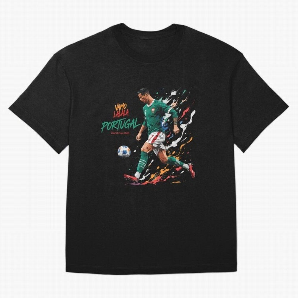 Portugal CR7 Fan World Cup 26 Oversized T-Shirt Celebrate Global Passion for FIFA World Cup 2026 USA Canada Mexico Spirit, Filled with Netherlands, Cristiano Ronaldo, Global Supporter Spirit, Legendary Goals, National Colors and Tournament