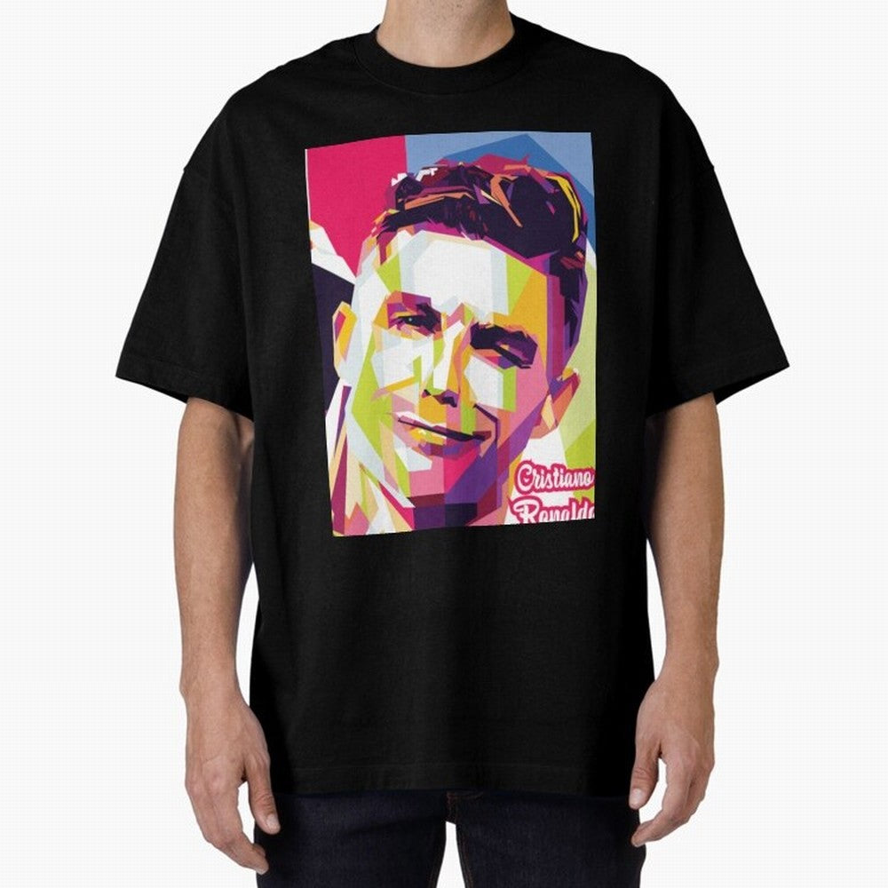 Cristiano Ronaldo Cristiano Ronaldo Oversized T-Shirt Stand Proud for FIFA World Cup 2026 Group Stage Highlighting Cristiano Ronaldo, Argentina, France and Brazil Energy, Soccer Culture, Superstar Moments, National Team Dreams and Competitive Fire;