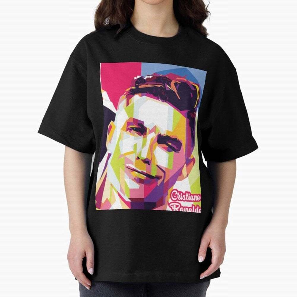 Cristiano Ronaldo Cristiano Ronaldo Oversized T-Shirt Stand Proud for FIFA World Cup 2026 Group Stage Highlighting Cristiano Ronaldo, Argentina, France and Brazil Energy, Soccer Culture, Superstar Moments, National Team Dreams and Competitive Fire;