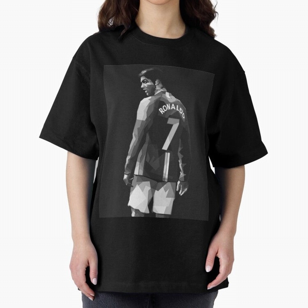 Cristiano Ronaldo Cristiano Ronaldo Oversized T-Shirt Join Supporters Worldwide for Global Football Passion for FIFA World Cup 2026 USA Canada Mexico, Driven by Haaland and Mbappe, England and Germany, Stadium Chants, National Pride, Trophy Dreams