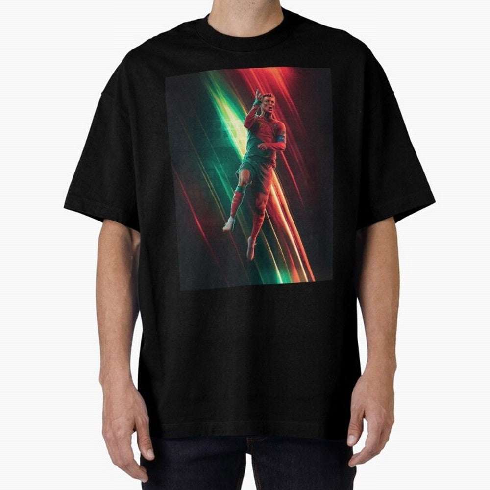 Cristiano Ronaldo Oversized T-Shirt Make Your Look Match FIFA World Cup 2026 USA Canada Mexico Spirit, Driven by Argentina and Brazil, Mbappe and Neymar, Football Passion, Legendary Performances, Festival Vibes and Supporter Community; Great for