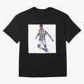 Cristiano Ronaldo art design. Cristiano Ronaldo sketch art Oversized T-Shirt Honor the Football Icons of Global Football Passion for FIFA World Cup 2026 USA Canada Mexico, Connected to Cristiano Ronaldo, Netherlands, Supporter Pride, Iconic
