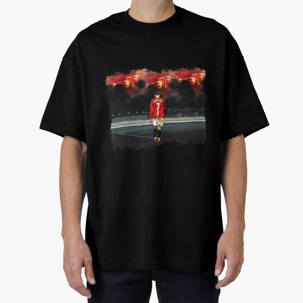 Cristiano Ronaldo 8K Oversized T-Shirt Get Ready for Global Football Passion for FIFA World Cup 2026 USA Canada Mexico, Driven by Cristiano Ronaldo, Spain, Football Festival Excitement, Trophy Ambitions, Country Rivalries and Star Player Buzz;