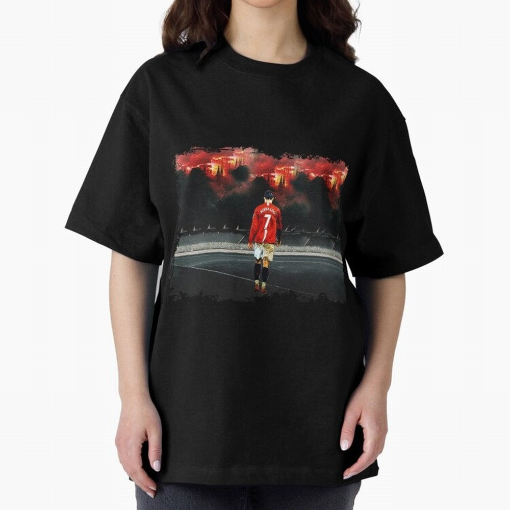 Cristiano Ronaldo 8K Oversized T-Shirt Get Ready for Global Football Passion for FIFA World Cup 2026 USA Canada Mexico, Driven by Cristiano Ronaldo, Spain, Football Festival Excitement, Trophy Ambitions, Country Rivalries and Star Player Buzz;