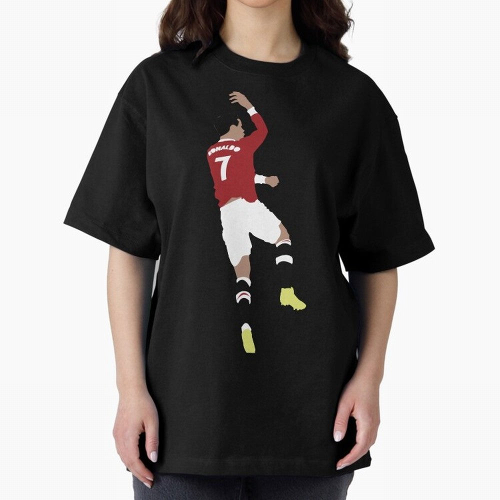 Cristiano Ronaldo Suuii - Design Oversized T-Shirt Keep the Legacy of Global Football Passion for FIFA World Cup 2026, Centered on Haaland, England and Germany, Supporter Pride, Iconic Celebrations, Legendary Names and Global Match Day Energy;