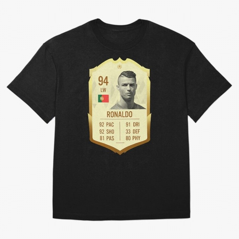 Cristiano Ronaldo Ultimate Card Oversized T-Shirt Celebrate the Biggest Stage of Match Day Hype around FIFA World Cup 2026, Haaland and Mbappe, Argentina, Football History, Final Match Energy, Crowd Noise and Once in a Lifetime Moments; Perfect for