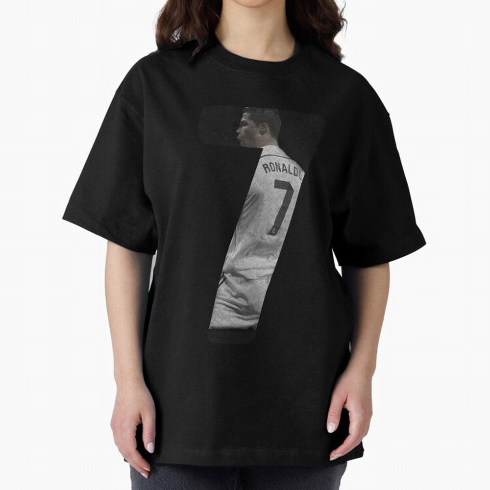 Cristiano Ronaldo shirt number manipulation Oversized T-Shirt Show Fan Pride Across Global Football Passion for FIFA World Cup 2026 USA Canada Mexico, Driven by Messi, Spain, Football Festival Excitement, Trophy Ambitions, Country Rivalries and