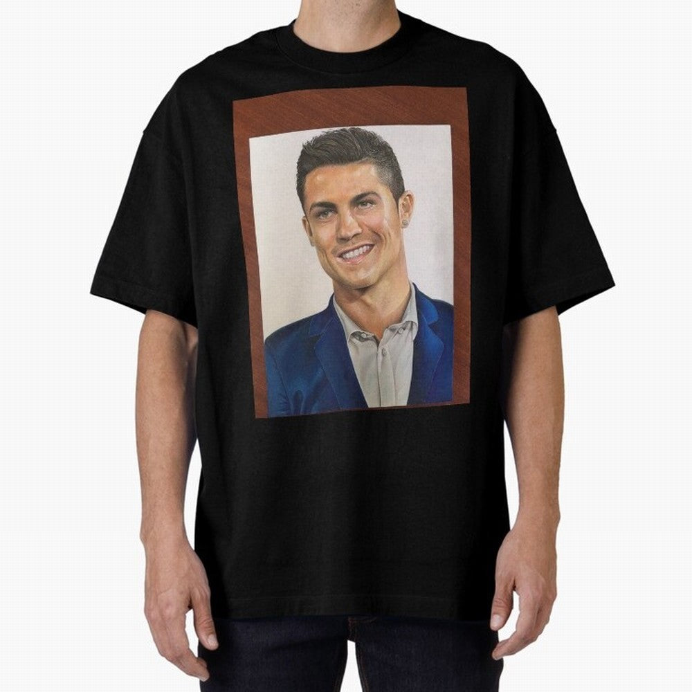 cristiano ronaldo Oversized T-Shirt Live the Energy of Match Day Hype around FIFA World Cup 2026 USA Canada Mexico, Messi, CR7 and Mbappe, Spain and Netherlands, Fan Favorite Moments, National Team Passion, Big Match Drama and Soccer History; Made