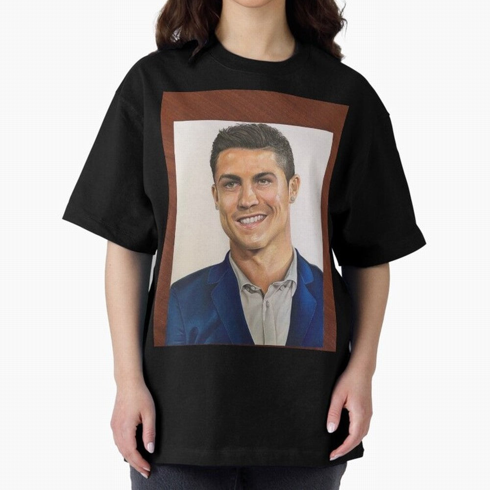cristiano ronaldo Oversized T-Shirt Live the Energy of Match Day Hype around FIFA World Cup 2026 USA Canada Mexico, Messi, CR7 and Mbappe, Spain and Netherlands, Fan Favorite Moments, National Team Passion, Big Match Drama and Soccer History; Made