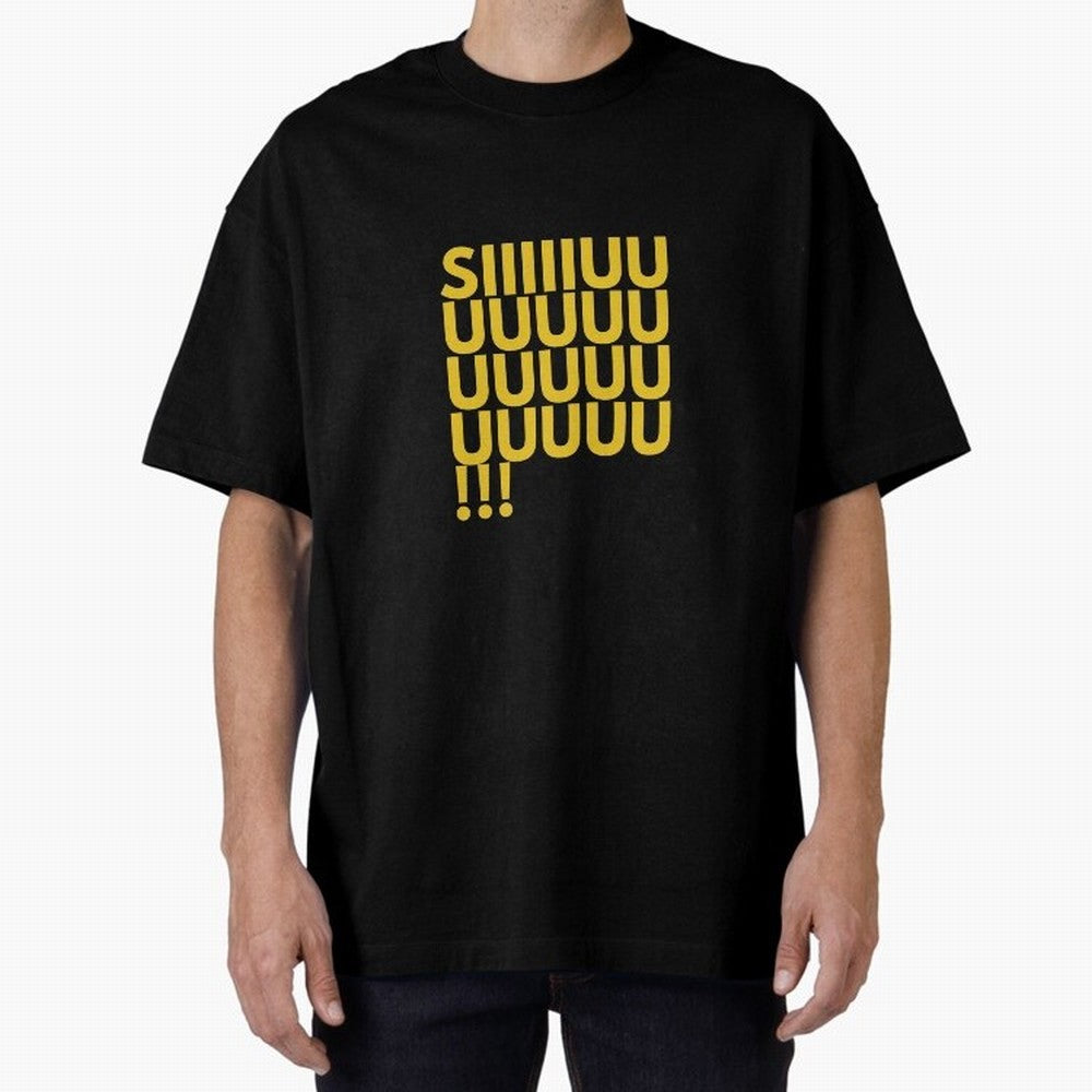 Cristiano Ronaldo Siuuu Oversized T-Shirt Keep the Legacy of FIFA World Cup 2026 Spirit, with England and Germany, Mbappe and Neymar, Stadium Chants, National Pride, Trophy Dreams and Unforgettable Football Memories; Perfect for Fans, Collectors,
