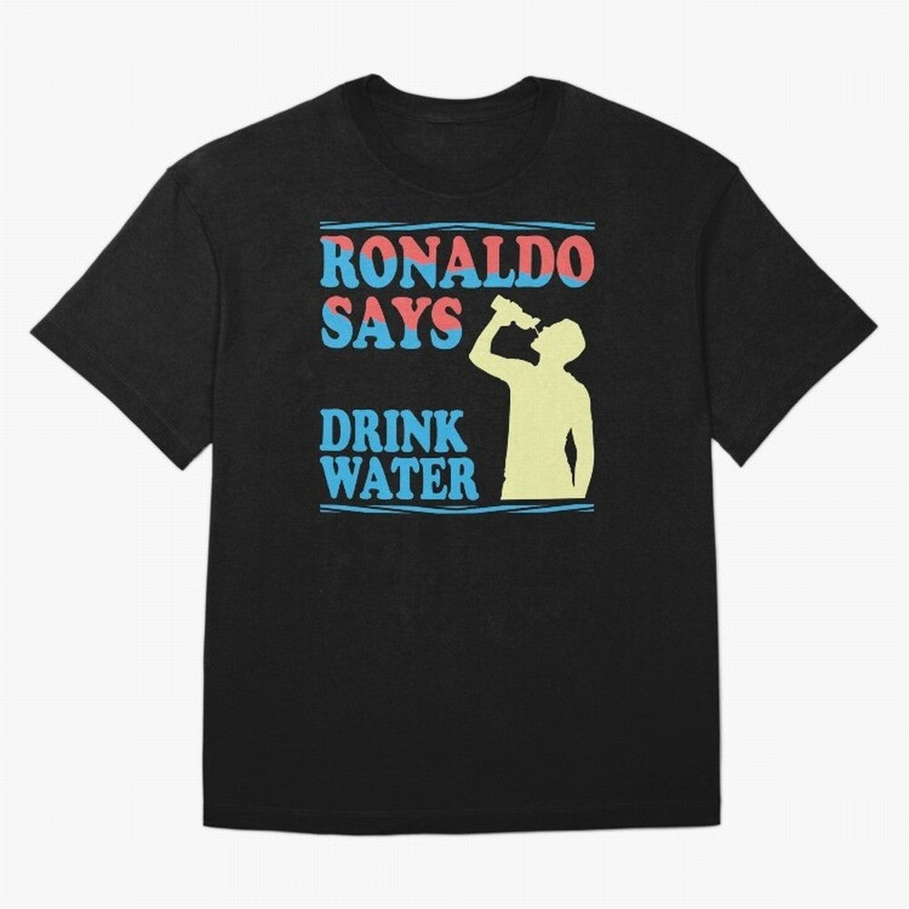 Drink Water Ronaldo Oversized T-Shirt Follow Every Goal of Match Day Hype around FIFA World Cup 2026 Group Stage, Haaland and Mbappe, Brazil, Portugal and Argentina, Tournament Hype, Historic Matchups, Family Viewing Parties and Global Sports