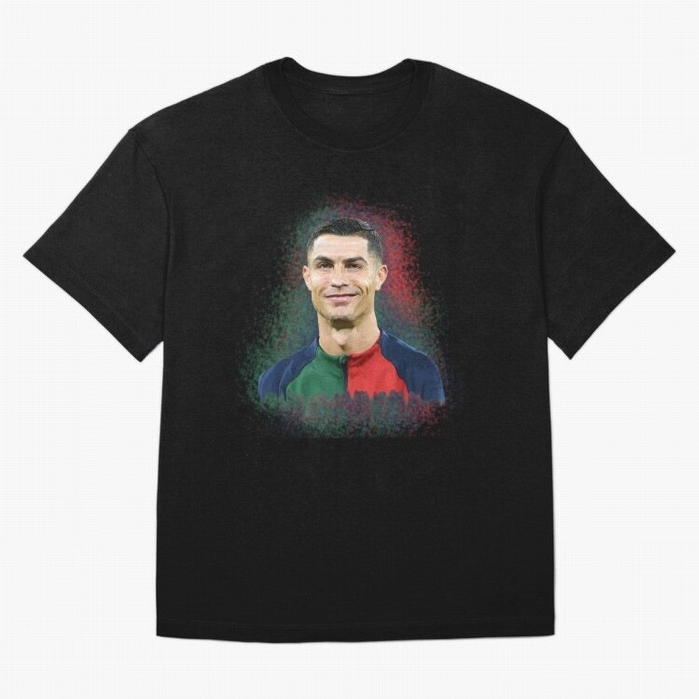 Cristiano Ronaldo digital art Oversized T-Shirt Back Your Heroes with Global Football Passion for FIFA World Cup 2026 Group Stage, Celebrating Messi and Cristiano Ronaldo, England and Germany, Stadium Chants, National Pride, Trophy Dreams and