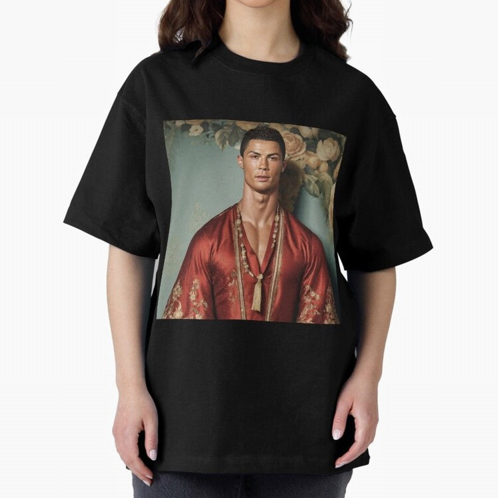 Cristiano Ronaldo Oversized T-Shirt Celebrate Fan Culture around the FIFA World Cup 2026 Group Stage Journey through Haaland and Mbappe Highlights, Brazil Pride, Football History, Final Match Energy, Crowd Noise and Once in a Lifetime Moments;