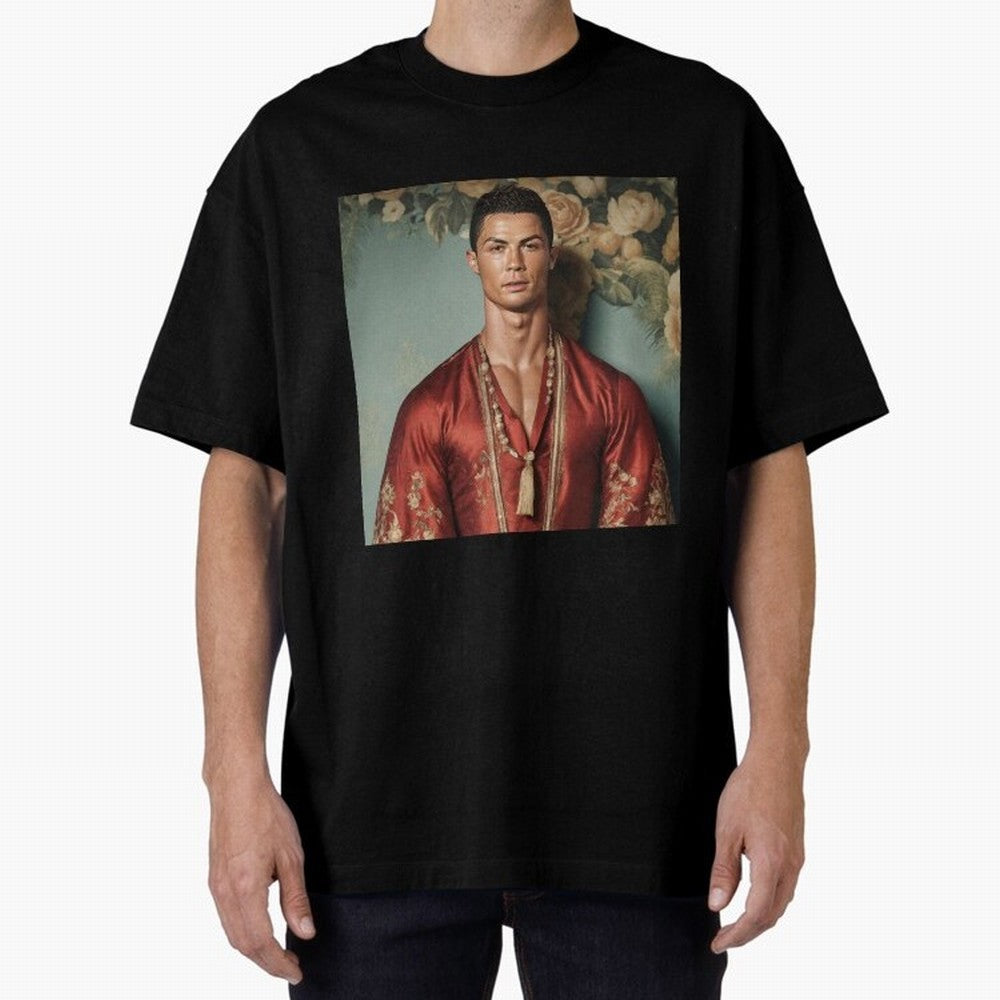 Cristiano Ronaldo Oversized T-Shirt Celebrate Fan Culture around the FIFA World Cup 2026 Group Stage Journey through Haaland and Mbappe Highlights, Brazil Pride, Football History, Final Match Energy, Crowd Noise and Once in a Lifetime Moments;