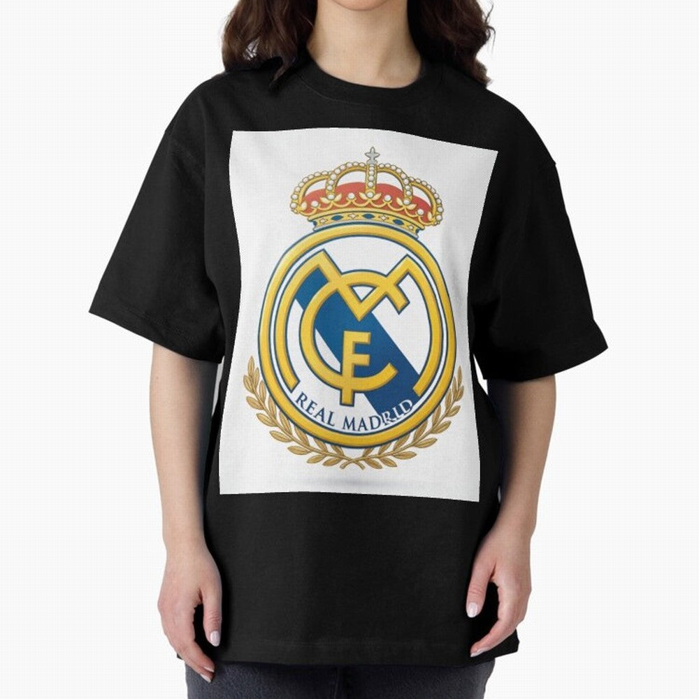 Real Futbol Bernab¨¦u Oversized T-Shirt Keep the Legacy of Global Football Passion for FIFA World Cup 2026, Highlighting Mbappe and Neymar, Brazil, Fan Favorite Moments, National Team Passion, Big Match Drama and Soccer History; Perfect for People