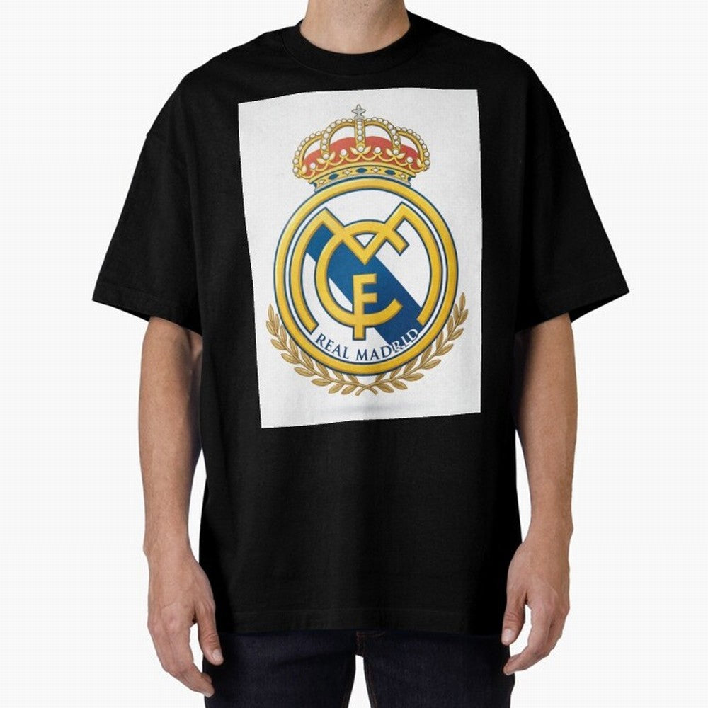 Real Futbol Bernab¨¦u Oversized T-Shirt Keep the Legacy of Global Football Passion for FIFA World Cup 2026, Highlighting Mbappe and Neymar, Brazil, Fan Favorite Moments, National Team Passion, Big Match Drama and Soccer History; Perfect for People