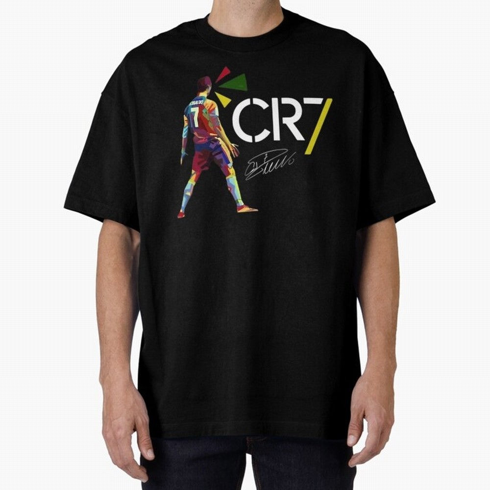 Cr7 Cristiano Ronaldo Signature Oversized T-Shirt Bring Home Global Football Passion for FIFA World Cup 2026 Group Stage, Built around Messi and Cristiano Ronaldo, Portugal, Football Festival Excitement, Trophy Ambitions, Country Rivalries and Star